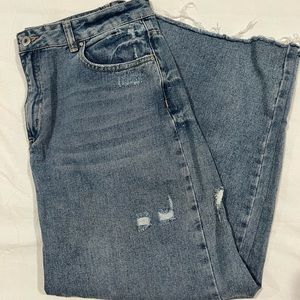 NWOT Cotton on wide leg JEANS crop